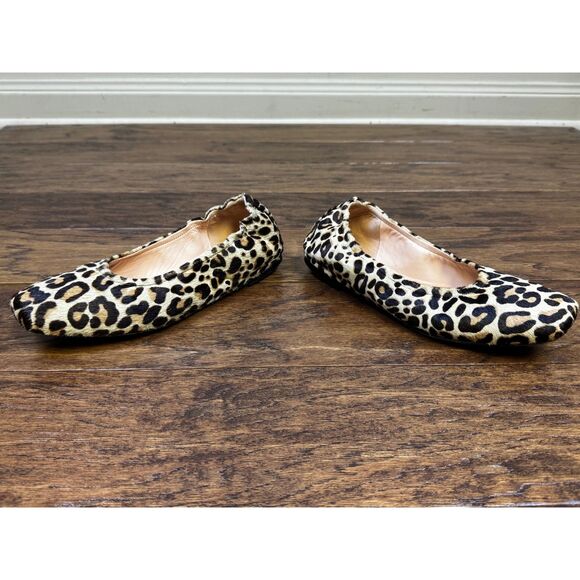 J. CREW Anya Scrunchie Ballet Flat in Calf Hair, Sz 7.5 - Picture 5 of 12
